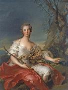 Jean Marc Nattier Portrait of Madame Bouret as Diana oil painting reproduction